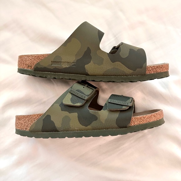Birkenstock Birko-Flor Desert Soil Camo Green Size 38 NWOT - Picture 12 of 13